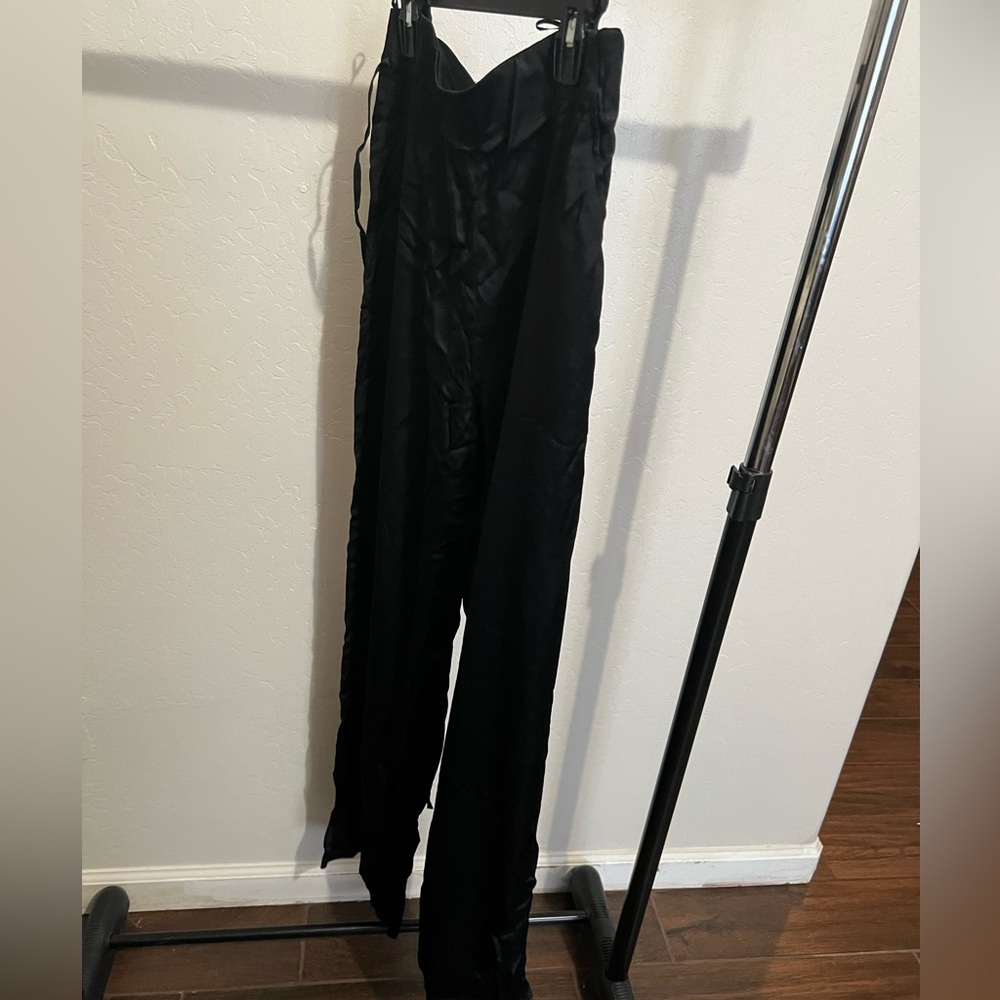 Black silky pants from Zara new size medium